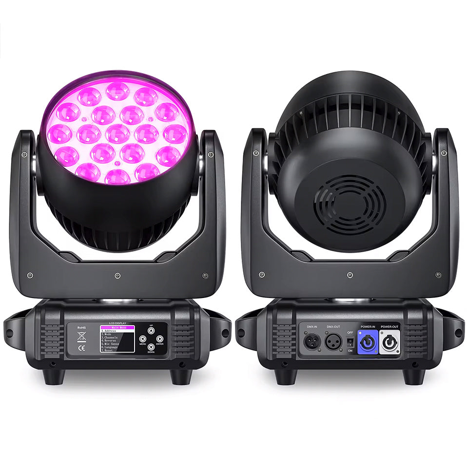 19x15W shaking head staining light
